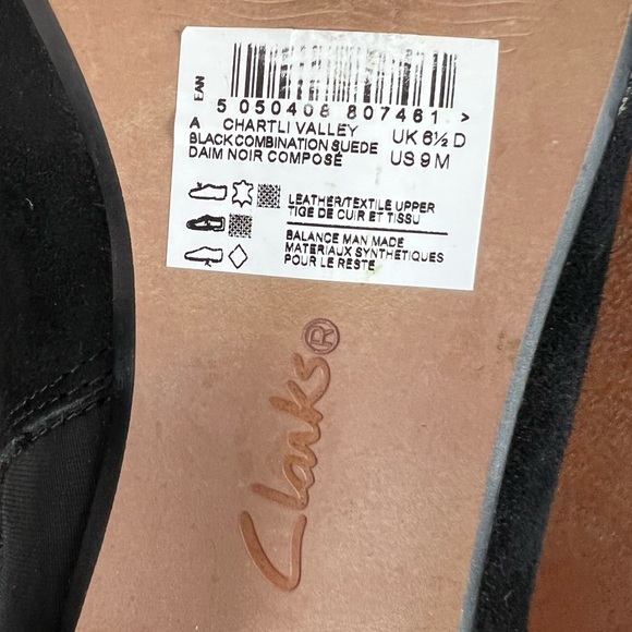 Clarks Black 1/2 Boots - Picture 3 of 4